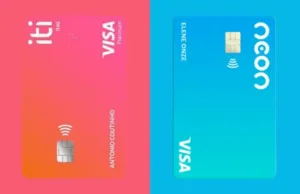 Cartão Iti e Cartão Neon - Lado a lado para comparação