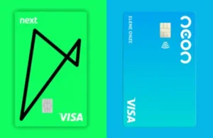 Cartão Neon e Cartão Next - Lado a lado para comparação