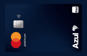 Cartão Itaú Azul Platinum, ideal para acumular pontos TudoAzul e aproveitar benefícios exclusivos em viagens.